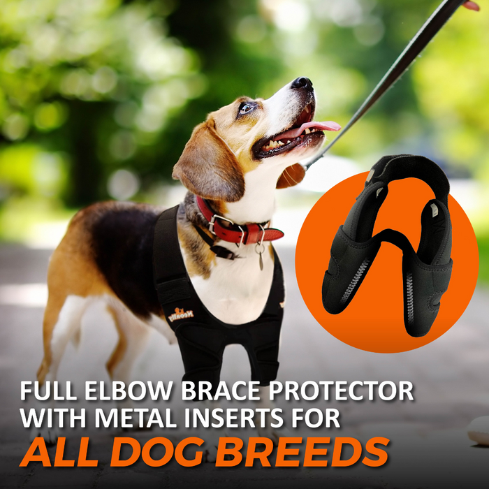 NeoAlly Elbow and Shoulder Brace with Spring Inserts for Dogs and Cats - Enhance Pet Mobility with Optimal Support