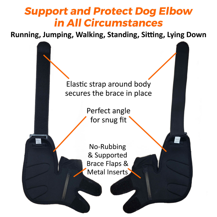 NeoAlly Elbow and Shoulder Brace with Spring Inserts for Dogs and Cats - Enhance Pet Mobility with Optimal Support