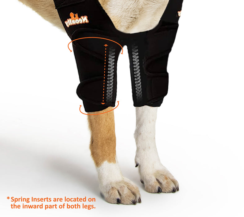 NeoAlly Elbow and Shoulder Brace with Spring Inserts for Dogs and Cats - Enhance Pet Mobility with Optimal Support