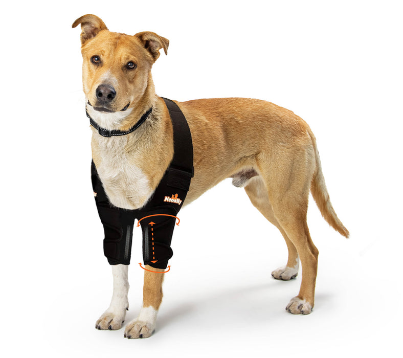 NeoAlly Elbow and Shoulder Brace with Spring Inserts for Dogs and Cats - Enhance Pet Mobility with Optimal Support